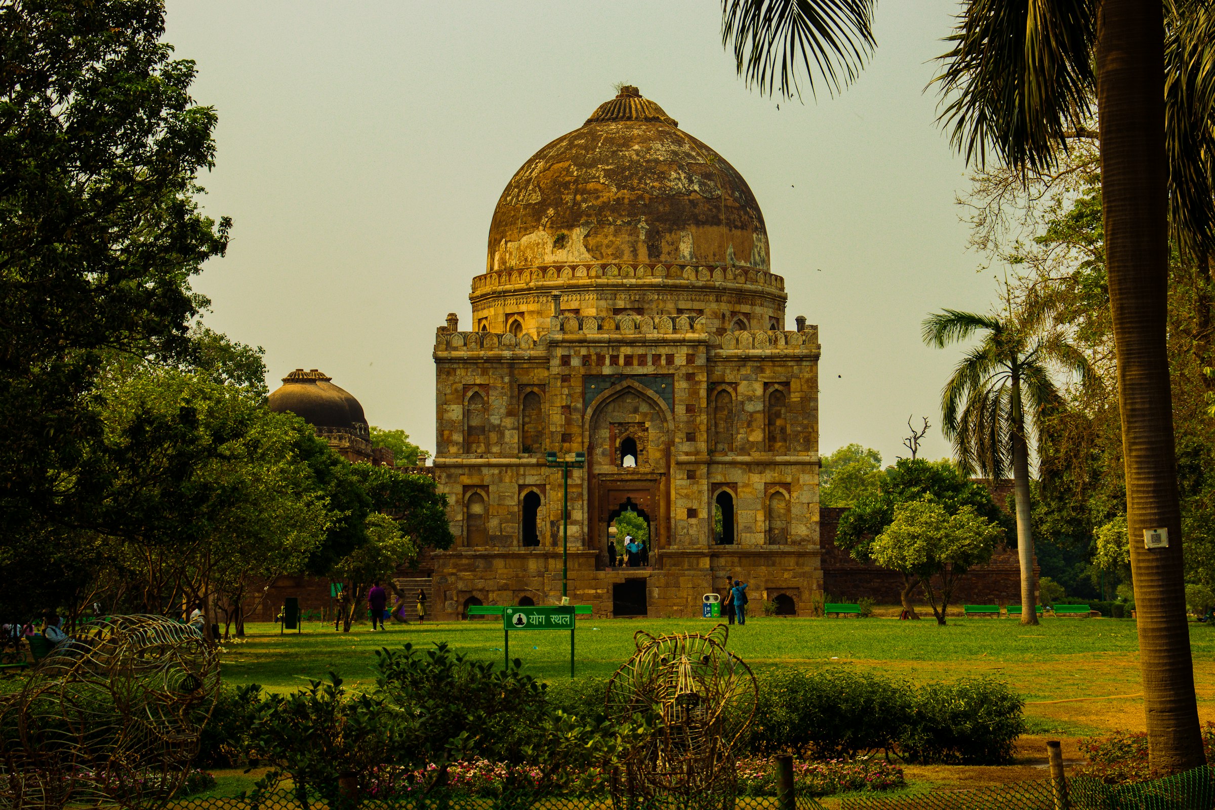 A domed tomb in the lawns of Lodhi Garden