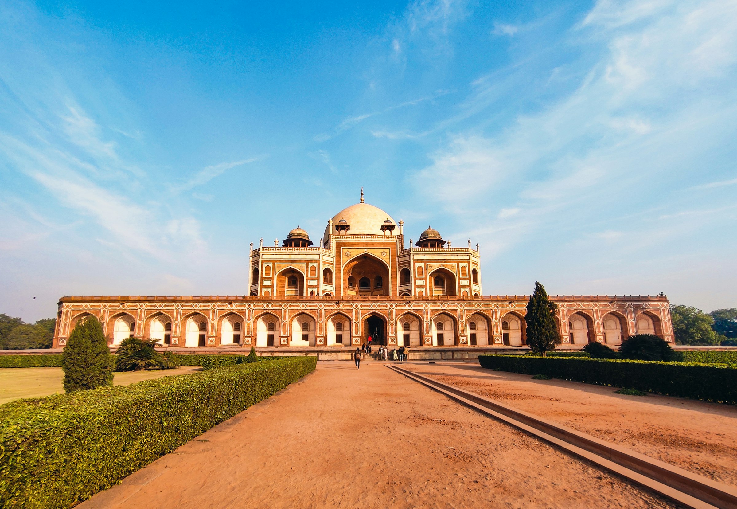 Humayun’s Tomb at the end of its approach path